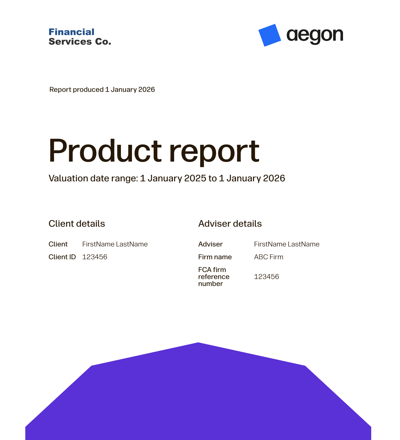 Newer version of the report design